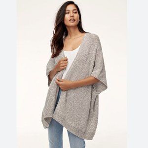 Aritzia Community Ionic Cape grey knit sweater
